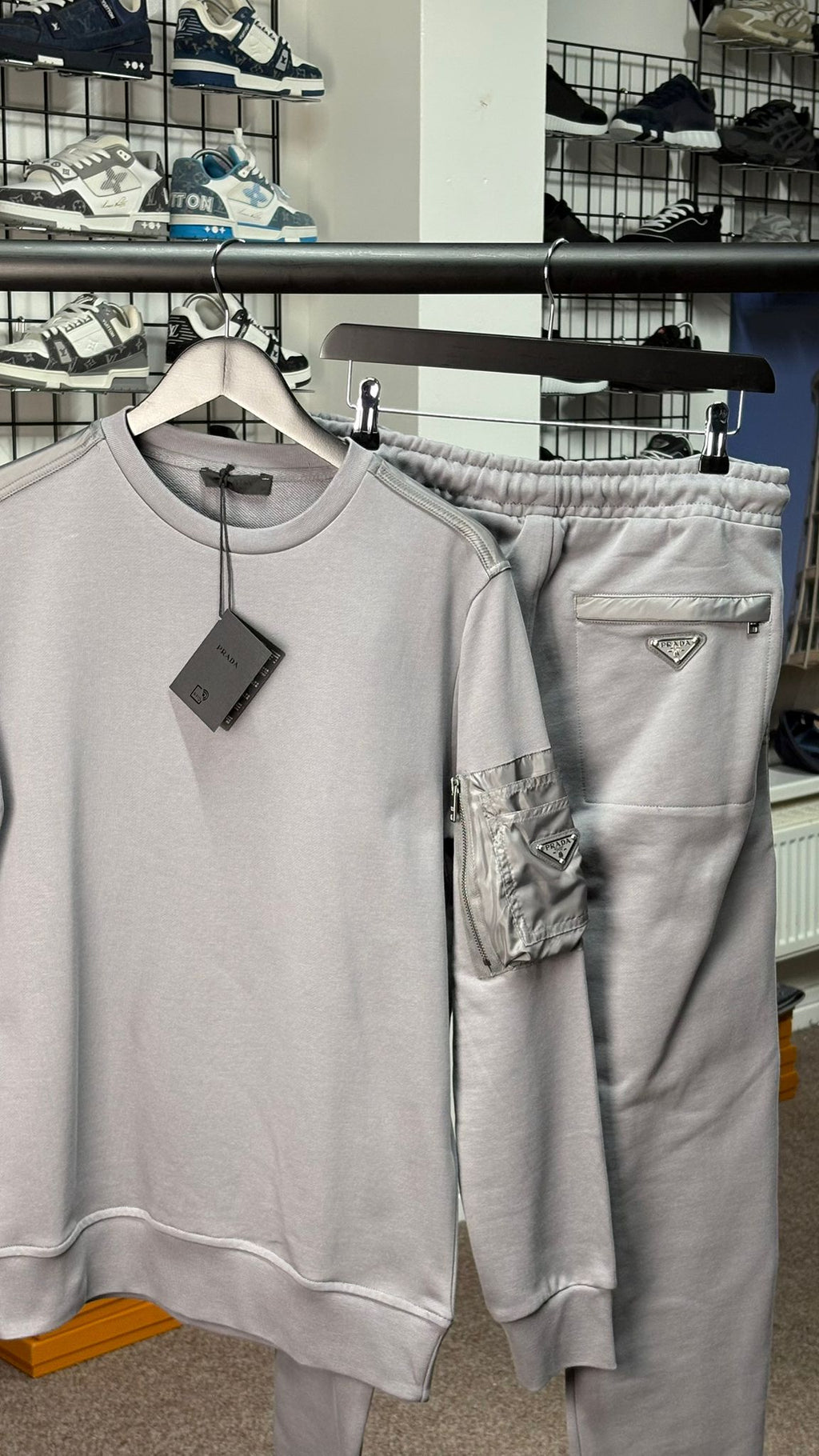 PD Cotton Fleece and Re-Nylon Panelled Tracksuit