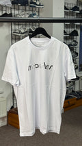 MC White Crew-Neck Cotton T-Shirt