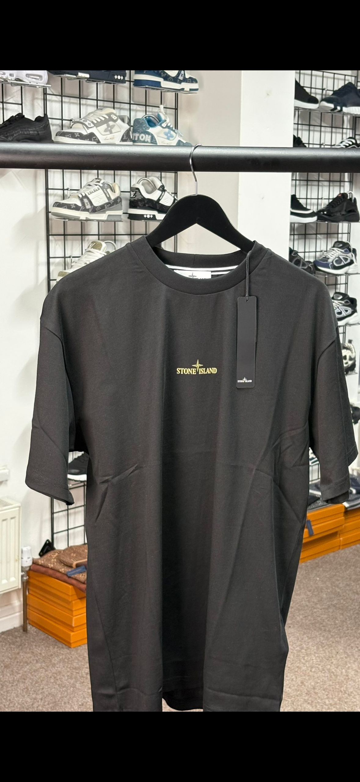 Stone Island Bleeding Numbers Compass Print Graphic T-Shirt