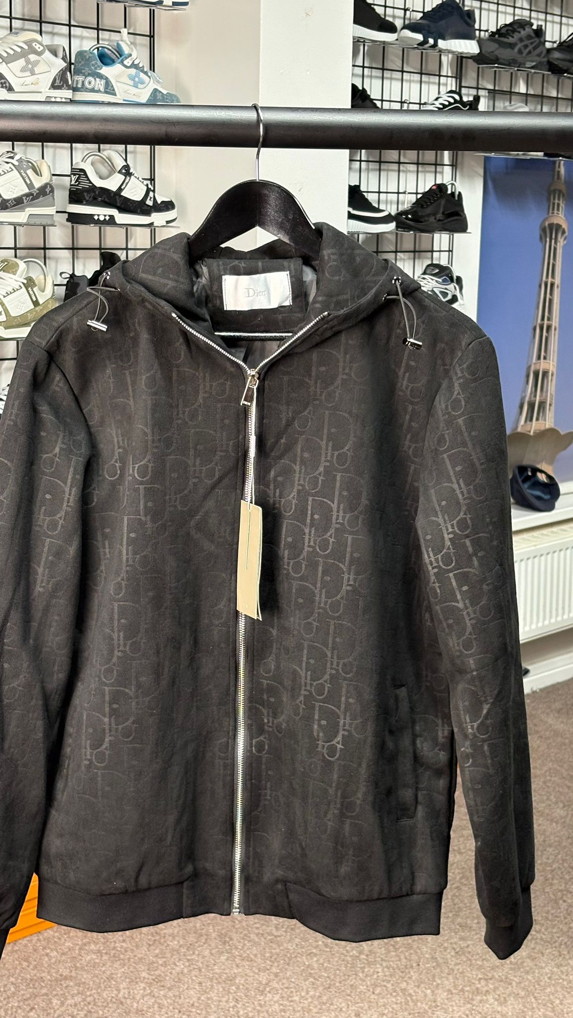 DR Oblique Monogram Zip Up Hooded Jacket